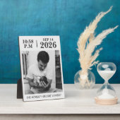 Der Moment, in dem ich Vater wurde, Personalisiert Fotoplatte (Seite)