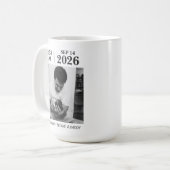 Der Moment, in dem ich Vater wurde, Personalisiert Kaffeetasse (Vorderseite Links)