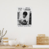 Der Moment, in dem ich Vater wurde, Personalisiert Poster (Küche)