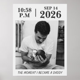 Der Moment, in dem ich Vater wurde, Personalisiert Poster