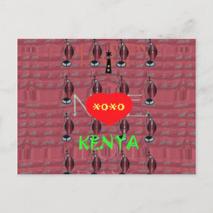 Der Moment, in dem Sie träumen von Kenya Hakuna Ma Postkarte