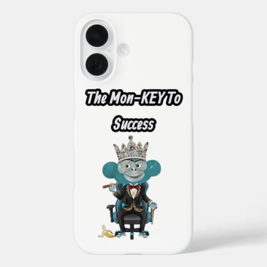 Der Mon-key zum Erfolg Geschenk Case-Mate iPhone Hülle (Rückseite)