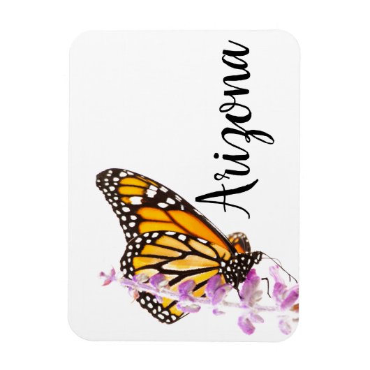 Der Monarch auf dem Lavendel, Arizona Magnet (Vertikal)