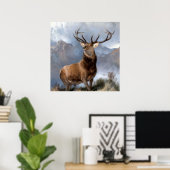 Der Monarch des Glens von Sir Edwin Landseer Poster (Heimbüro)