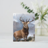 Der Monarch des Glens von Sir Edwin Landseer Postkarte (Stehend Vorderseite)