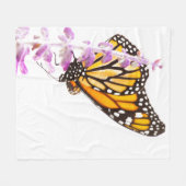 Der Monarch ist auf dem Lavendel Fleecedecke (Vorderseite (Horizontal))