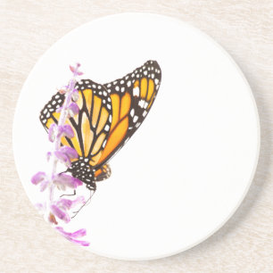 Der Monarch ist auf dem Lavendel Getränkeuntersetzer