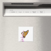 Der Monarch ist auf dem Lavendel Magnet (In Situ (Geschirrspüler))