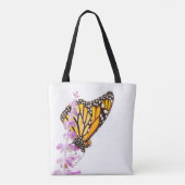 Der Monarch ist auf dem Lavendel Tasche (Rückseite)