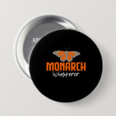 Der Monarchschmetterling flüstert Button (Vorne & Hinten)