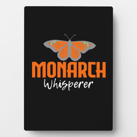 Der Monarchschmetterling flüstert Fotoplatte (Vorderseite)