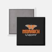 Der Monarchschmetterling flüstert Magnet (Vorderseite/Rückseite)