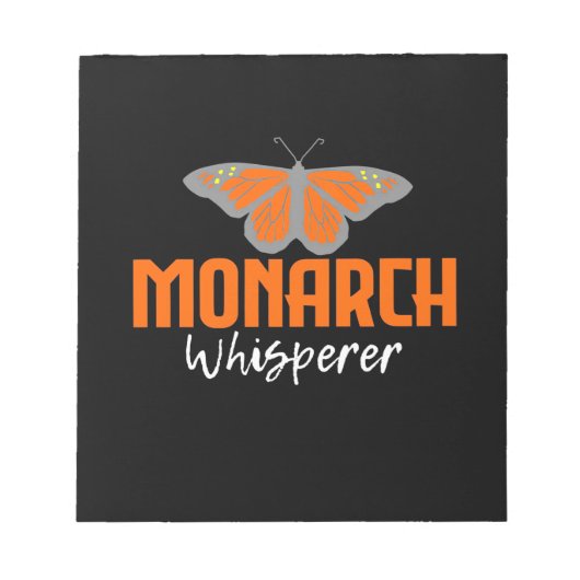 Der Monarchschmetterling flüstert Notizblock (Vorderseite)