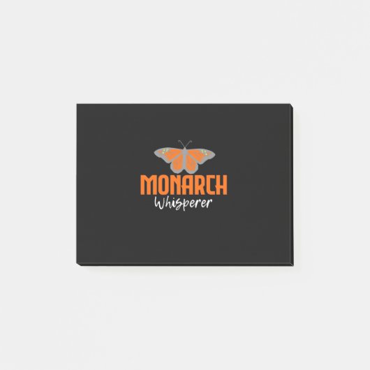 Der Monarchschmetterling flüstert Post-it Klebezettel (Vorderseite)