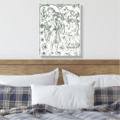 Der Monat April mit astrologischen Sonnenstrahlen Leinwanddruck (Insitu (Schlafzimmer))