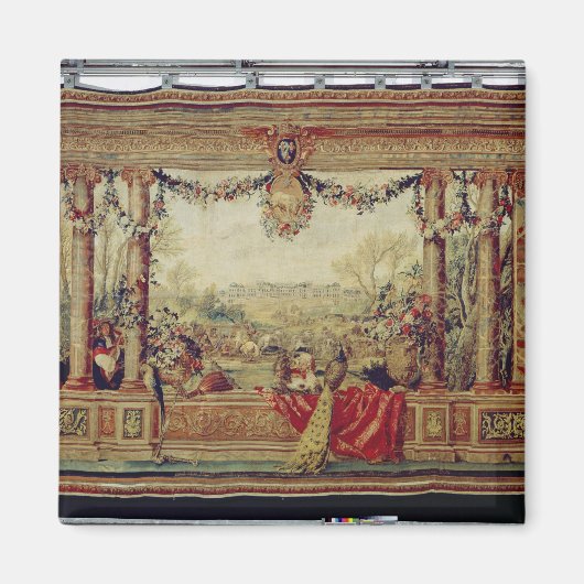 Der Monat April/Schloss von Versailles Magnet (Vorne)