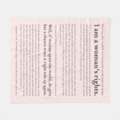 Der Monat der Geschichte der Frauen - Wahrheitszau Fleecedecke (Vorderseite (Horizontal))