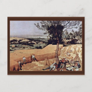 Der Monat der Kornernte (August), Von Bruegel D. Ä Postkarte