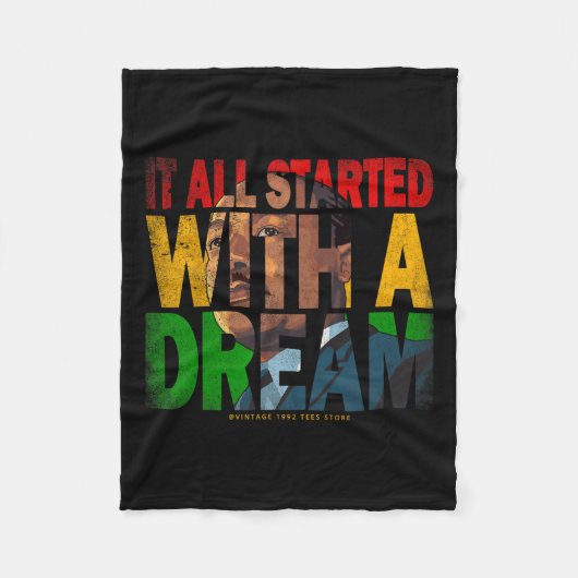 Der Monat der schwarzen Geschichte gilt als führen Fleecedecke (Vorderseite)