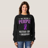 Der Monat des Lila Militärs Sweatshirt (Vorne ganz)