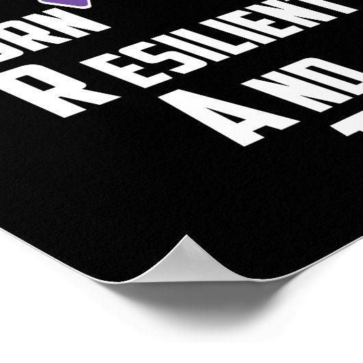 Der Monat des Militärkindes Lila auf dem Höhepunkt Poster (Ecke)