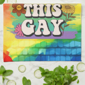 Der Monat des Stolzes Geboren diesen Schwulen Geschirrtuch (Gefaltet)