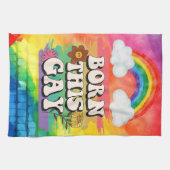 Der Monat des Stolzes Geboren diesen Schwulen Geschirrtuch (Horizontal)