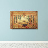 Der Monat Juni/Schloss von Fontainebleau Leinwanddruck (Insitu (Holzboden))