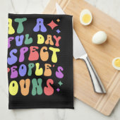 Der Monat mit Regenbogen Geschirrtuch (Viertel Falte)