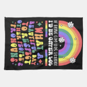 Der Monat mit Regenbogen Geschirrtuch (Horizontal)