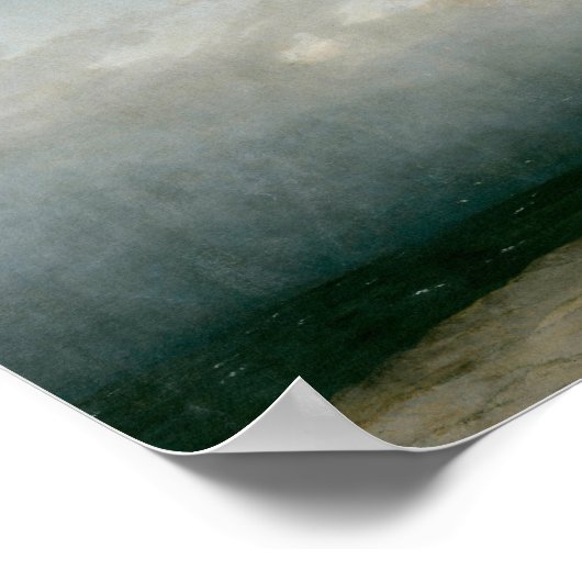 Der Mönch am Meer (Friedrich 1824) Poster (Ecke)