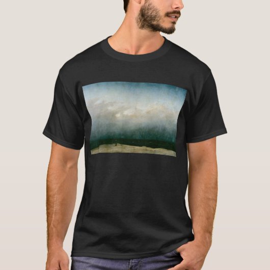 Der Mönch am Meer von Caspar David Friedrich T-Shirt (Vorderseite)
