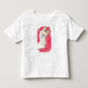 Der Mönch Ruodprehet, der sein Buch darstellt Kleinkind T-shirt