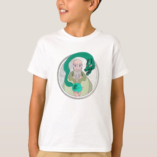 Der Mönch und der Drache T-Shirt (Vorderseite)