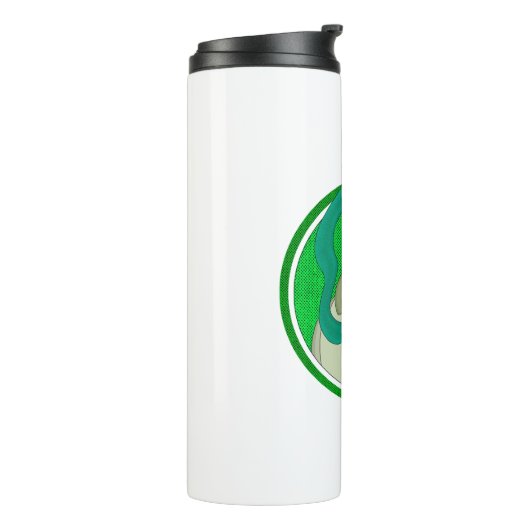 Der Mönch und der Drache Thermosbecher (Nach links gedreht)