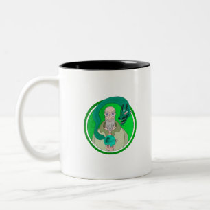Der Mönch und der Drache Zweifarbige Tasse