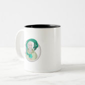 Der Mönch und der Drache Zweifarbige Tasse (Vorderseite Links)