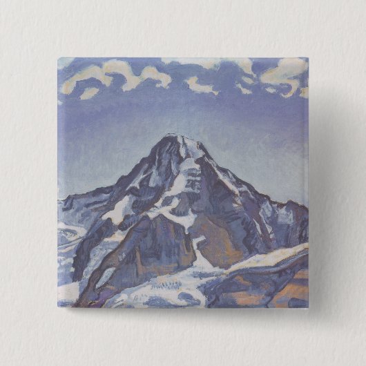 Der Mönchsberg mit Wolken (Ferdinand Hodler) Button (Vorderseite)