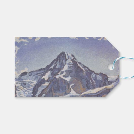 Der Mönchsberg mit Wolken (Ferdinand Hodler) Geschenkanhänger (Vorderseite (Horizontal))