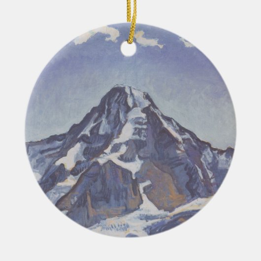 Der Mönchsberg mit Wolken (Ferdinand Hodler) Keramik Ornament (Vorne)