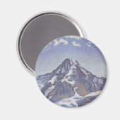 Der Mönchsberg mit Wolken (Ferdinand Hodler) Magnet (Vorderseite/Rückseite)