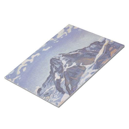 Der Mönchsberg mit Wolken (Ferdinand Hodler) Notizblock (angewinkelt)