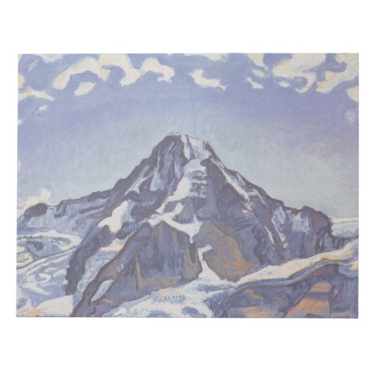 Der Mönchsberg mit Wolken (Ferdinand Hodler) Notizblock (Vorderseite)