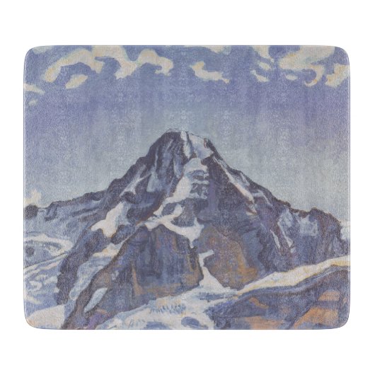Der Mönchsberg mit Wolken (Ferdinand Hodler) Schneidebrett (Vorderseite)