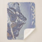 Der Mönchsberg mit Wolken (Ferdinand Hodler) Sherpadecke (Vorderseite)