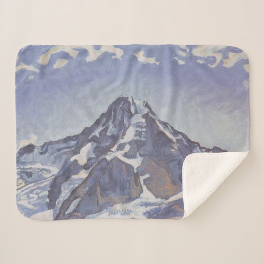 Der Mönchsberg mit Wolken (Ferdinand Hodler) Sherpadecke (Vorderseite (Horizontal))