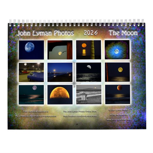 Der Mond 2026 Foto-Kalender Kalender (Rückseite)