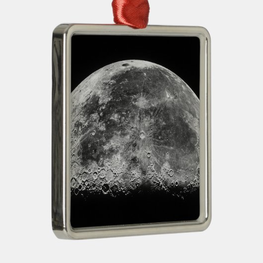 Der Mond 2 Silbernes Ornament (Rechts)