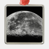 Der Mond 2 Silbernes Ornament (Vorne)