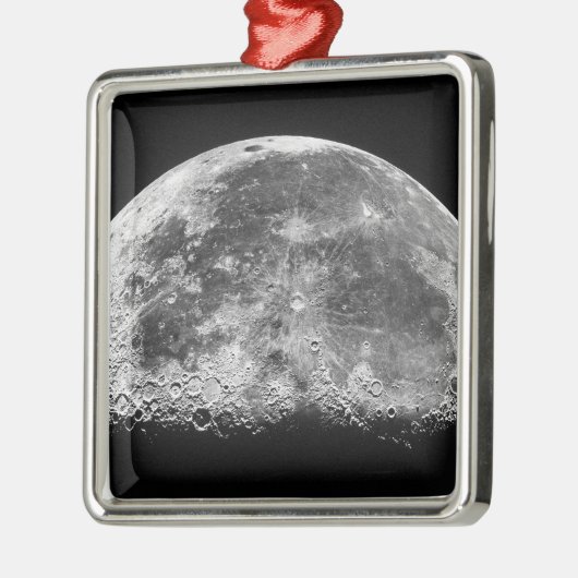 Der Mond 2 Silbernes Ornament (Links)